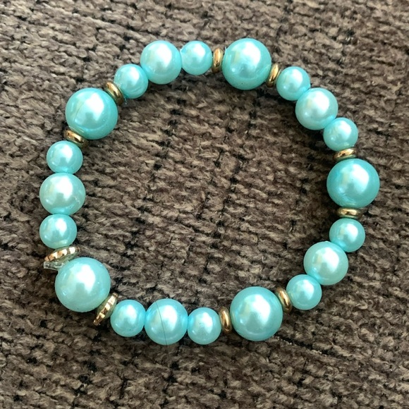 Homemade Stretch Beaded Bracelets, 7” Colorful beads, Set of 2 New Bracelets - Picture 2 of 4